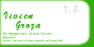 vivien groza business card